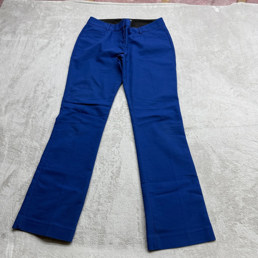 Express Columnist Dress Pants Womens 8 Royal Blue Straight Preppy Chic Workwear